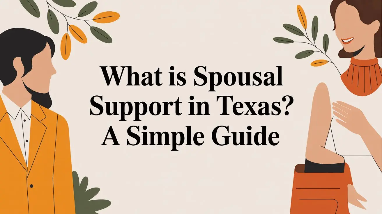 What is spousal support in Texas guide cover image