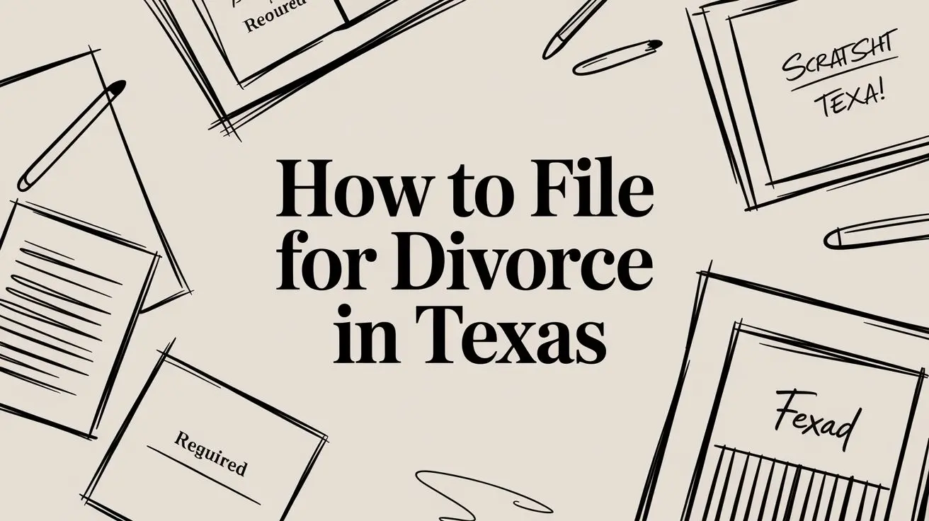 How to file for divorce in Texas step-by-step guide cover image