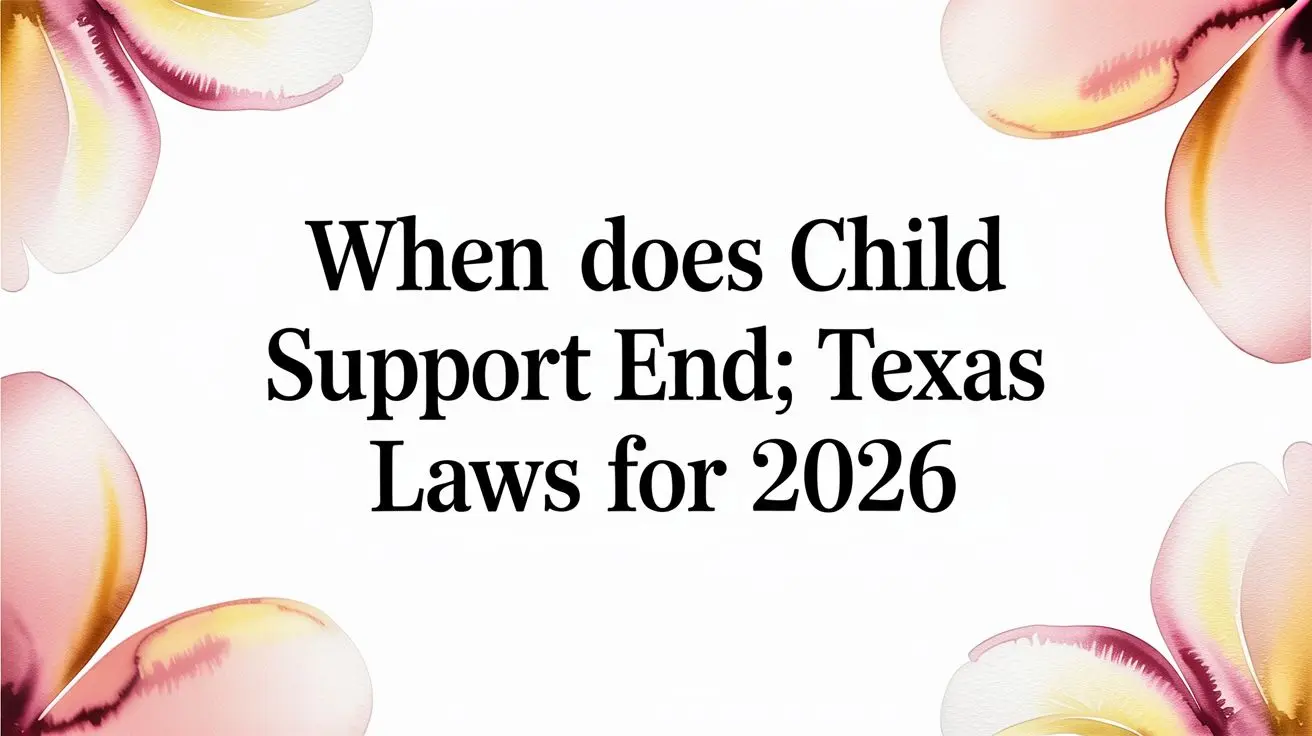 When does child support end legal guide