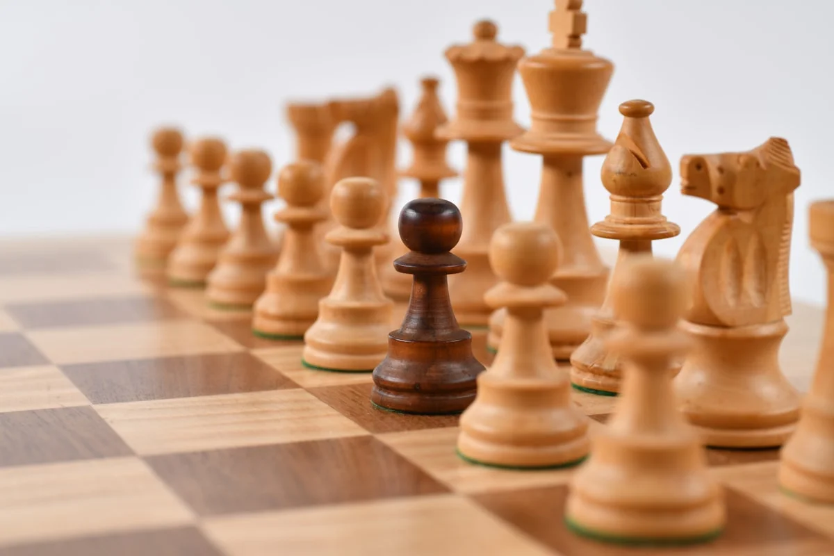 Chess pieces illustrating strategic tactics used during a Texas divorce